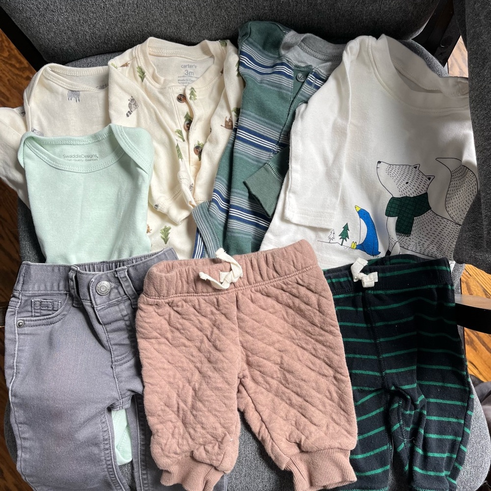 Assorted 3m baby clothes